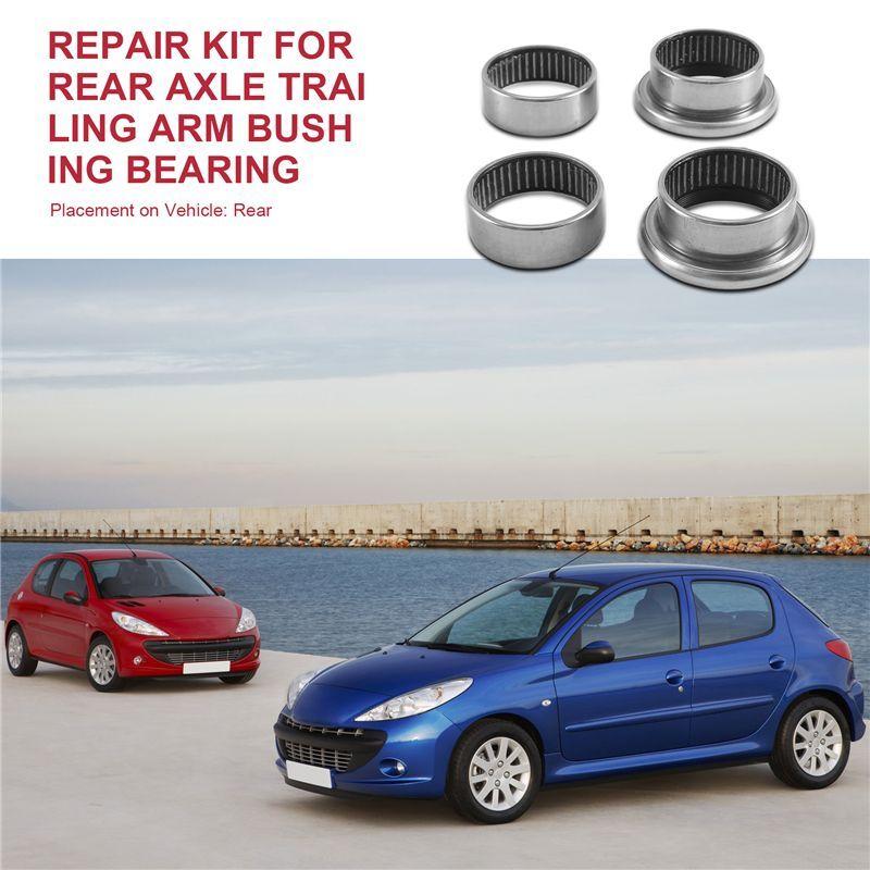 513196 517408 513266 5131A6 For 206 Rear Axle Trailing Bushing Bearing Repair Kit 4 PCS 47MM