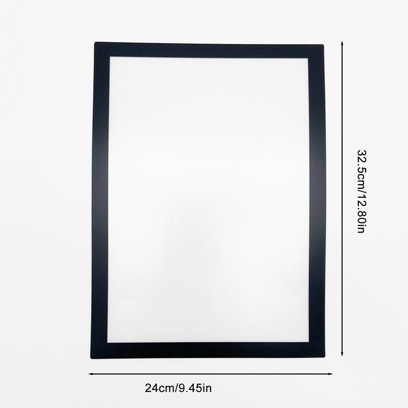 

Магнитная фоторамка формата А4 Магнитная демонстрационная доска Самоклеящиеся мягкие рамки для фотографий Холст для документов Картина Витрина магазина чёрный