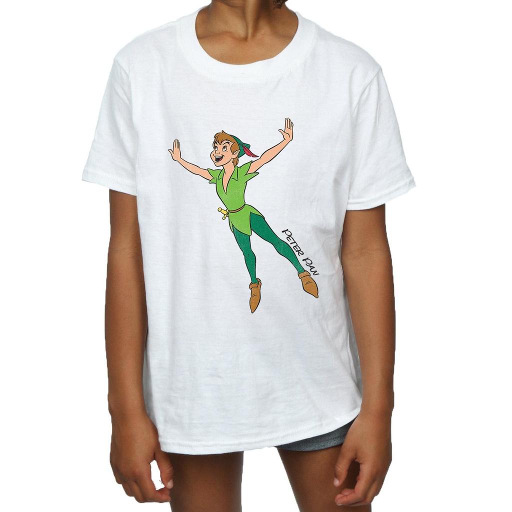Peter Pan Girls Classic Flying Cotton T-Shirt
