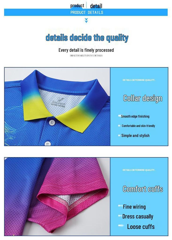 Children's Quick-Dry Table Tennis and Badminton Uniform Set for Student Competitions