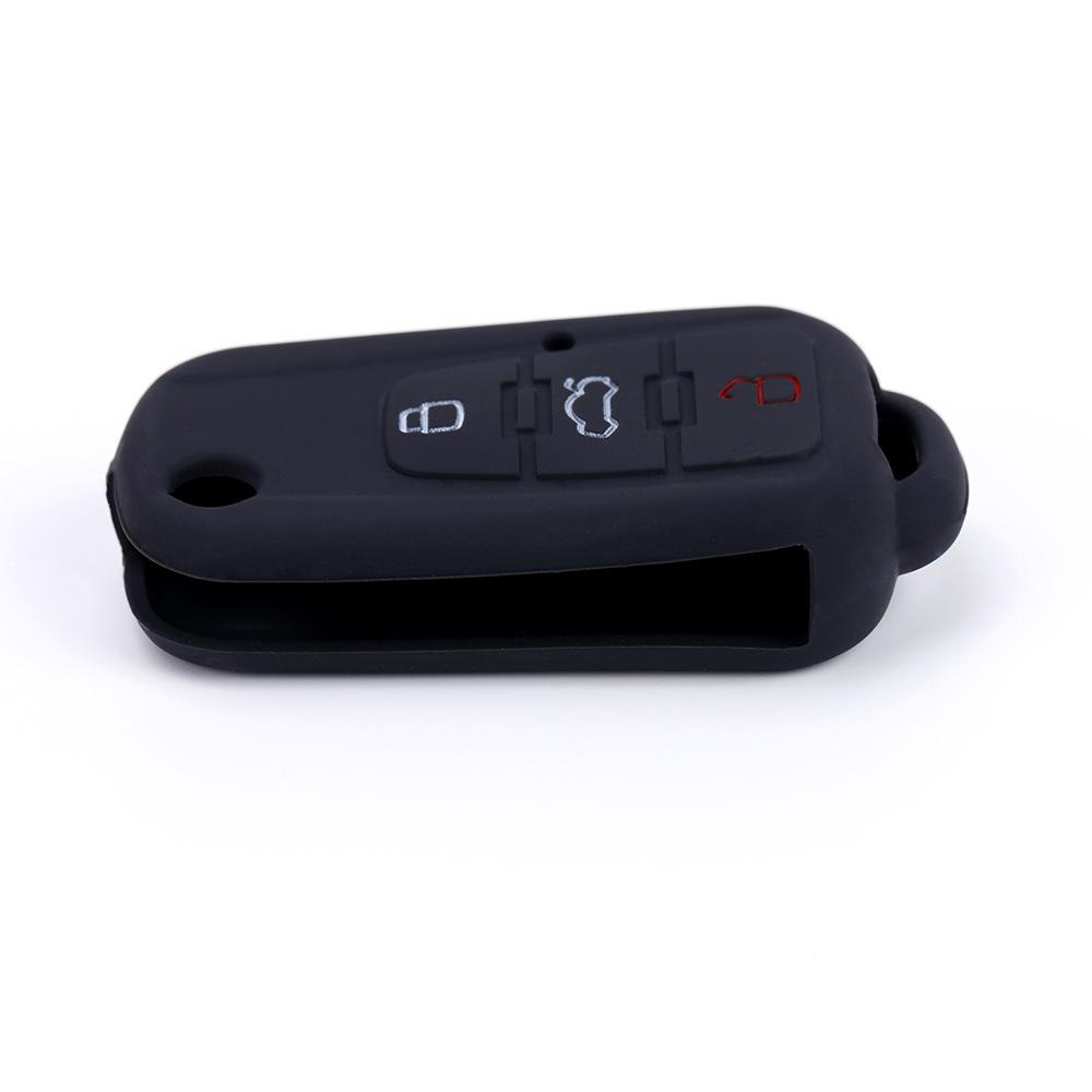 Suitable for Roewe 360   folding 3-button Silicone Key Bag for MG GS Key Cover Soft Rubber Car Anti-theft Remote Control Cover