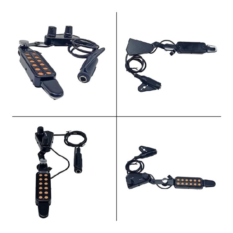 12 Hole Guitar Sound Pickup Acoustic Guitar Pickup with Volumes Tone Tuner Acoustic Guitar Transducer Amplifier
