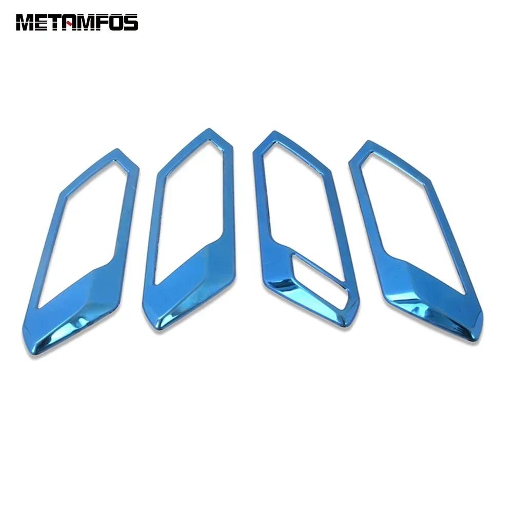 Car Accessories For Volkswagen VW T-Roc TROC 2018- 2024 Interior Carbon Fiber Door Handle Bowl Cover Trim Frame Sticker