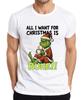 All I Want For Christmas Is Rest Xmas Grinch Sarcastic Unisexs Tshirt