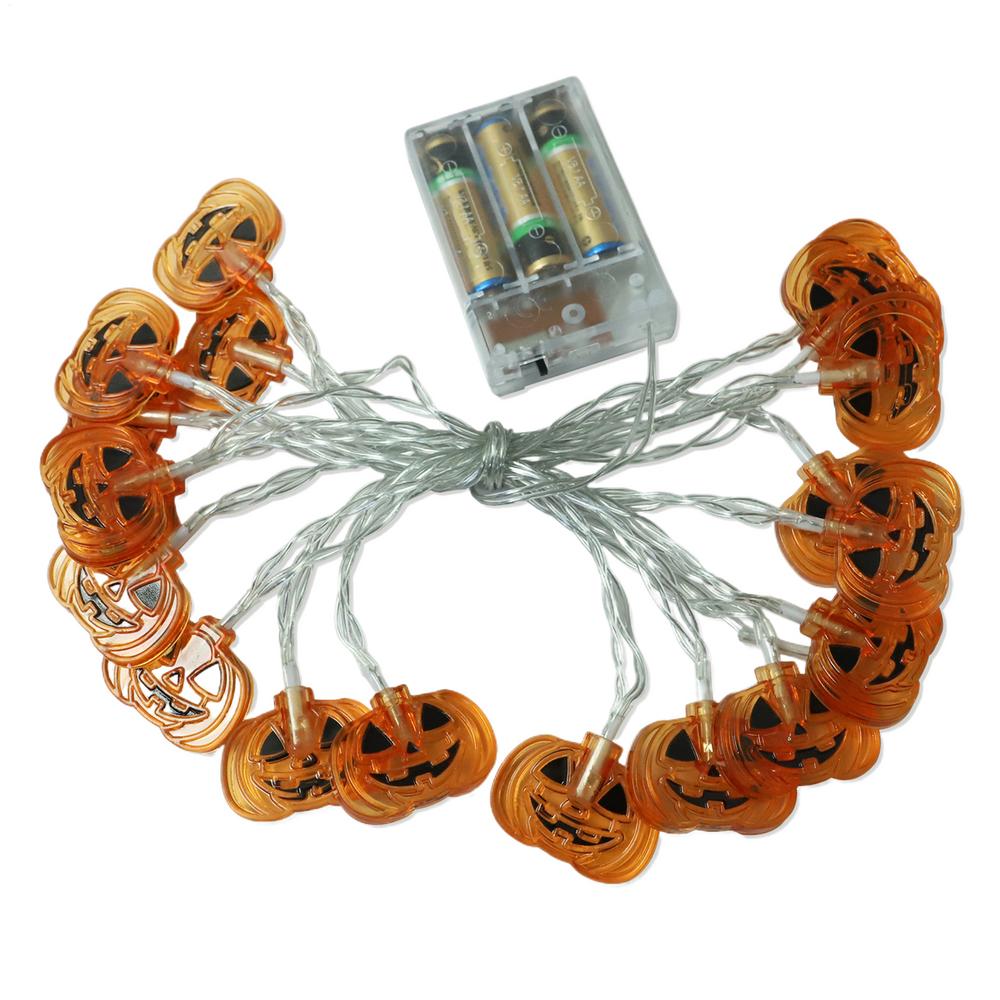

Pumpkin String Lights Waterproof Orange Pumpkin Lantern Battery Operated Lights Seasonal Party Decor for Tree Fence Wall Patio помаранчевий