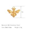 3Pcs Bee/Violin/Coconut Palm/Hearts Charms Stainless Steel Necklaces Bracelet Pendants Handmade Craft DIY Jewelry Making Finding