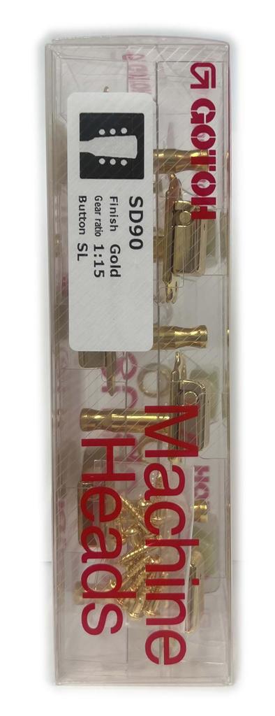 GOTOH Guitar SD90-SL-L3R3-GG Tuners, Gold, 20322GX/D