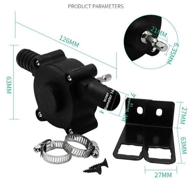 For Portable Home Garden Outdoor Tool Electric Drill Pump Diesel Oil Fluid Water Pump Hand Self-priming Liquid Transfer Pumps