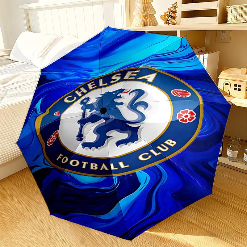 Football Club Emblem lion Umbrella 8-Frame for Travel, camping, Casual Lightweight Portable Umbrella, Essential for every family Holidays Gift