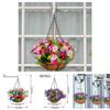 Woondecoratie Kunstbloem Hangmand Met Vlindervorm Voor Woonkamer En Tuin