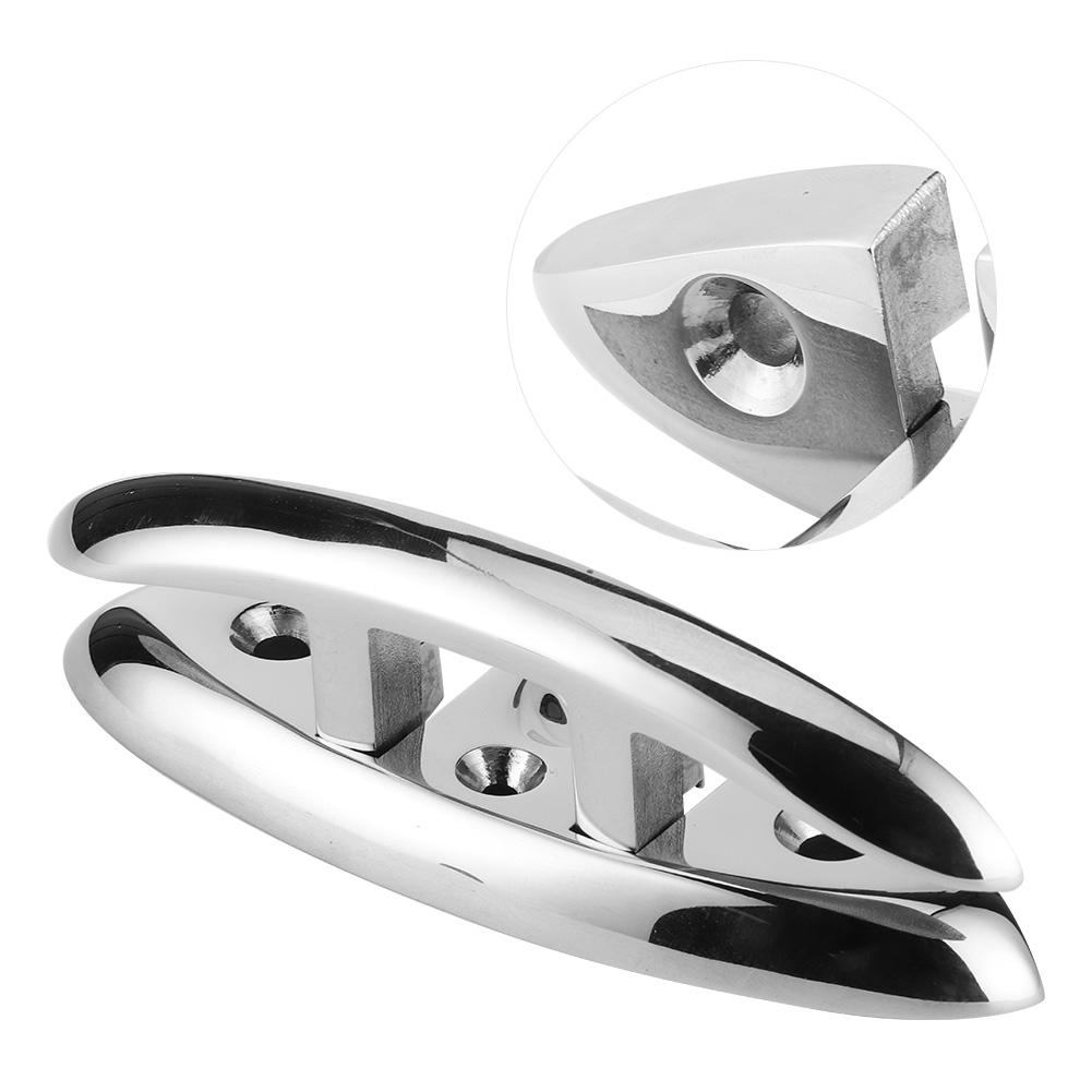5in Folding Flip Up Cleat 316 Stainless Steel Dock Deck Hardware Marine Boat Accessories