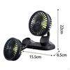 Car Cooling Fan, Vehicle Fan 3 Speeds Wind Micro USB Strong Portable Seat for