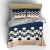 Minimalist Geometric Circular Pattern Duvet Cover Set With 3D Printing Design Soft Polyester Bedding Set All-Season Comfort