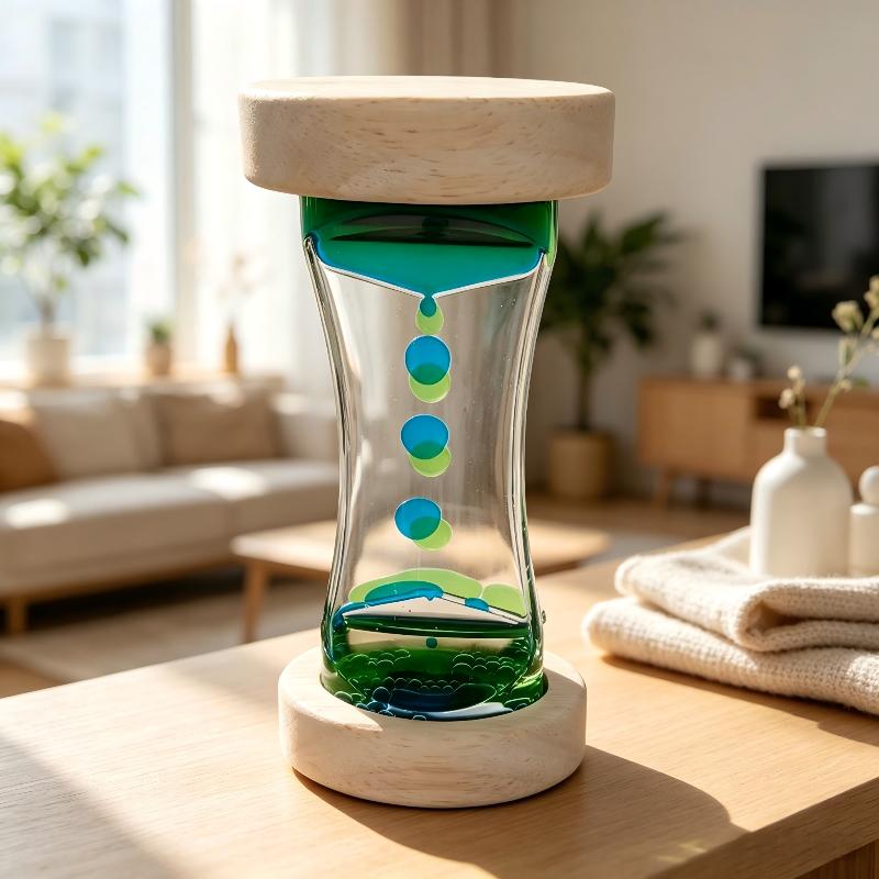 Home Mixed Color Desktop Hourglasses Timer Movement Sensory Toy For Kids Adults Stress Relief Office Decor Liquid Motion Bubbler