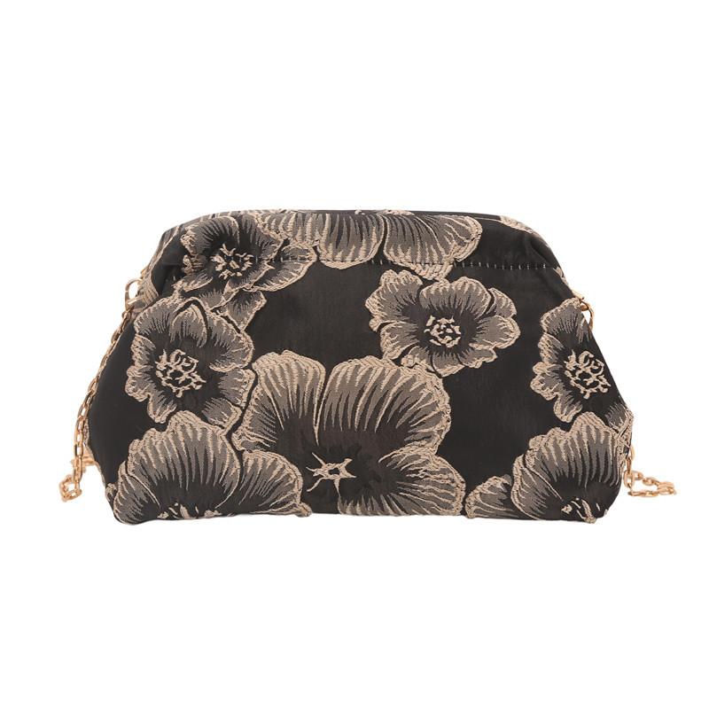 

Handheld shoulder bag women s embroidered cheongsam bag retro dinner bag clutch bag evening dress women s bag чёрный