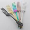 Dinnerware Rainbow Fork Court Style Tableware Cutlery Set Stainless Steel Cutlery Set Sliverware Suitable for Kitchen Outdoor