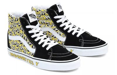Mooneyes x Sk8-Hi Schwarz Gelb - VN0A5JMJY23
