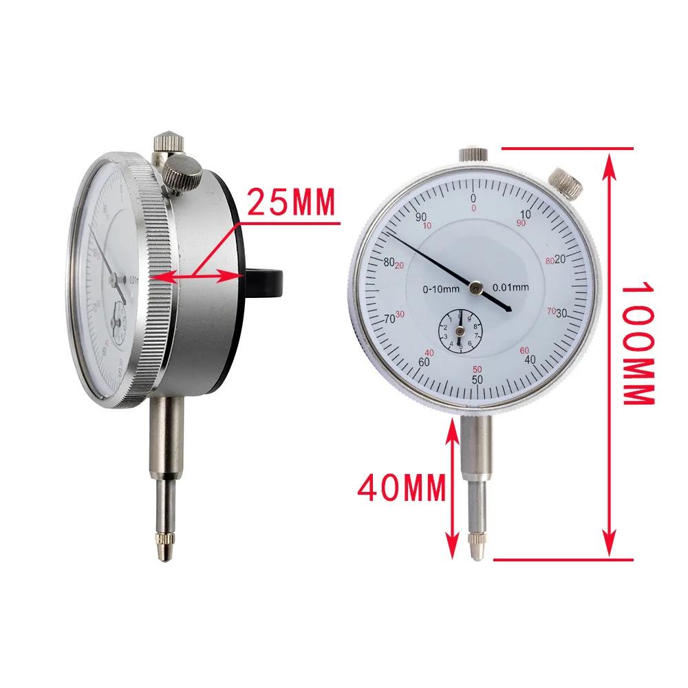 High Quality 0-10/25/30MM 0.01mm High Precision Durable Dial Indicator Gauge Mechanical Pointer Type