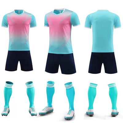 New Football Jersey Set Men'S Adult Children'S Game Sports Jersey Students Short-Sleeved Jersey Badminton Jersey Women'S Summer