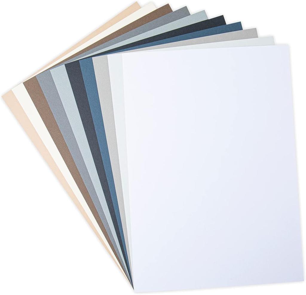 Sizzix Neutral 10 60 Sheets 10 Neutral Colored 60PK Authentic Japanese Product Cardstock, Colors, Colors, / Surfacez- Cardstock, [663780]