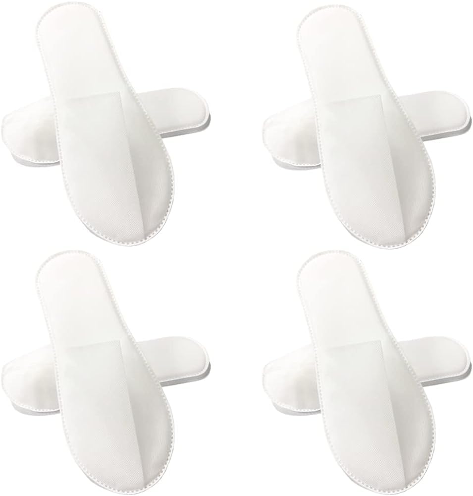 Kitamurasyokai Disposable Slippers for Business Use of Smooth White with Individually Wrapped Ideal for and Visitors of (Pack 50) Amenities, Hotels,