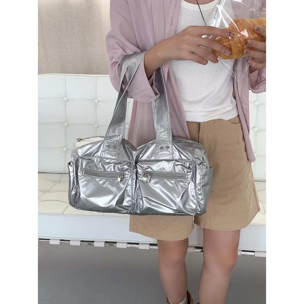 

Женская легкая плиссированная нейлоновая сумка через плечо для поездок на работу, маленькая сумка через плечо, косметички \