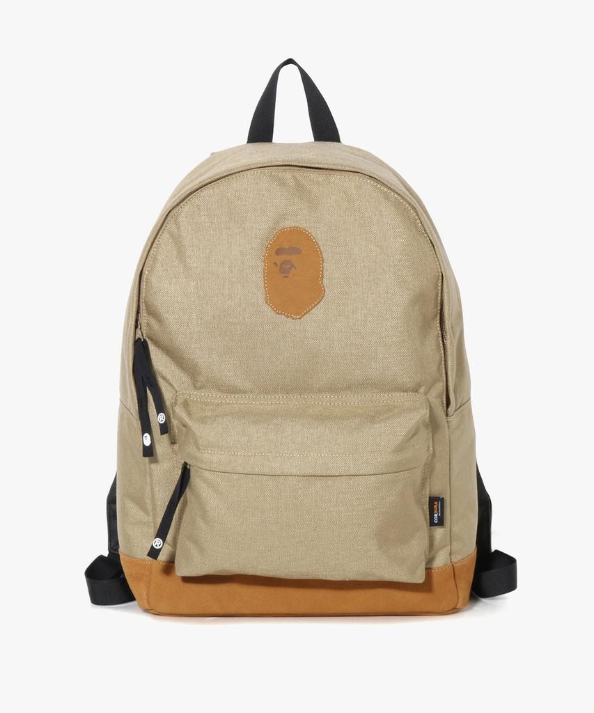 Bape Ape Head Patch Cordura Daypack (M) Beige