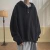 Men's Winter 2024 Casual Knitted Hooded Sweater - Button Design Pullover