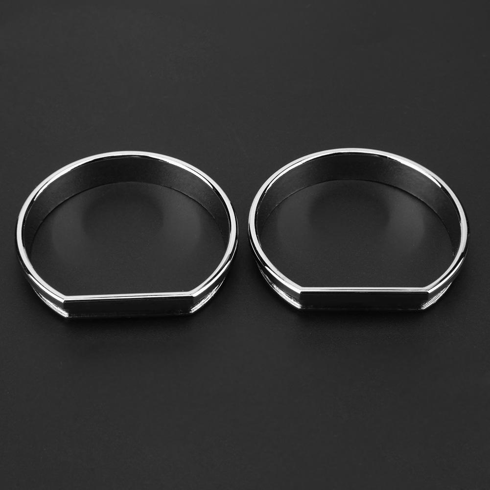 4Pcs Car Front Dashboard Frame Decorations Trim Circle Styling Accessories for BMW E46 Replacement Accessory