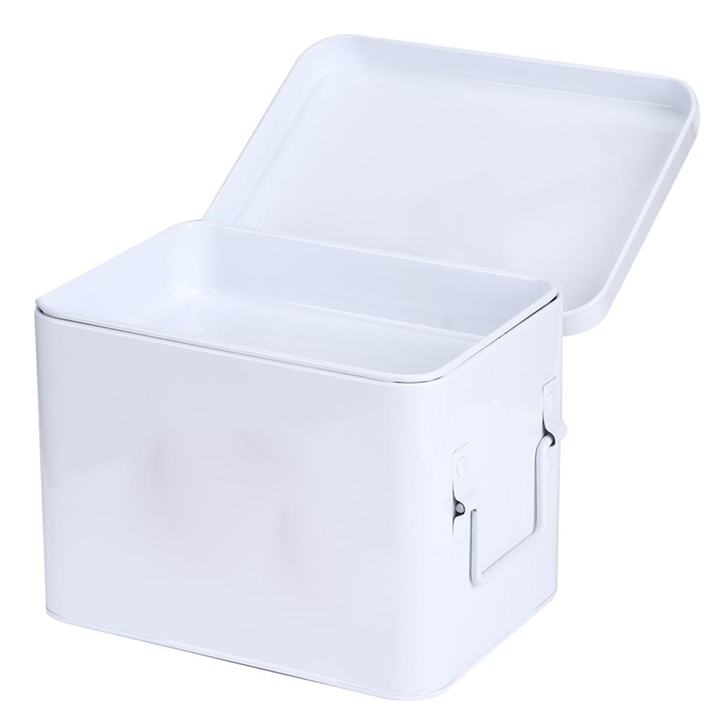 Multifunktionaler 2-lagiger Aufbewahrungs-Organizer für die Familienmedizinbox für den Notfall im Haushalt