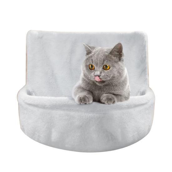 Hanging Cat Bed Cat Window Perch Bedside Plush Hammock Nest with Removable Washable Cover for Indoor Cats Sleeping Rest
