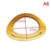Wooden Bag Handle Decorative  Square Wood Strap Solid Color Hand Bag Replacement Accessories Diy Women'S Clutch Bag Handle