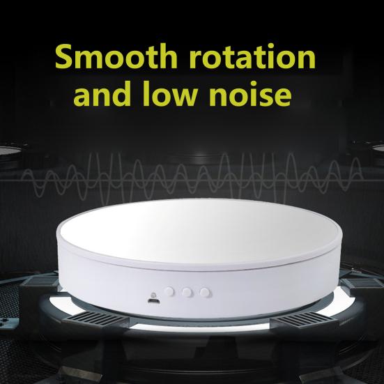 Rotating Display Stand 360 Degree Rotation Large Bearing Capacity Low Noise Rechargeable