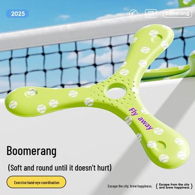 Children's Soft Three-Blade Boomerang Frisbee - Interactive Outdoor Sports & Entertainment Toy