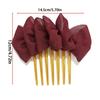1pc of Solid Color Bow Hair Comb with Shiny Pleats, Large Cloud Bow Side Hair Comb, Suitable for Everyday Outfits