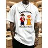 Classic Charley Says Cartoon Print Men'S Short Sleeve