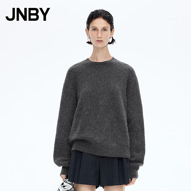 JNBY Women's Mohair Alpaca Blend Round Neck Sweater