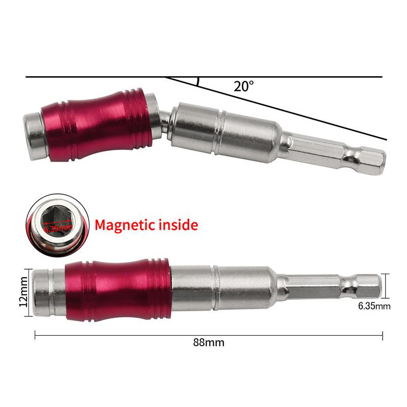 1/4 "Hex Magnetic Ring Screwdriver Bits Drill Hand Tools Drill Bit Extension Rod Quick Change Holder Drive Guide Screw Drill Tip