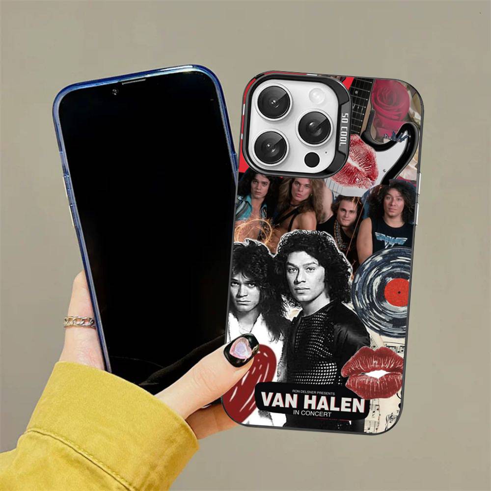 E-Eddie V-Van H-Halen Color Phone Case For iPhone 17 16 15 14 13 12 11 Pro Max Plus Pro Shell