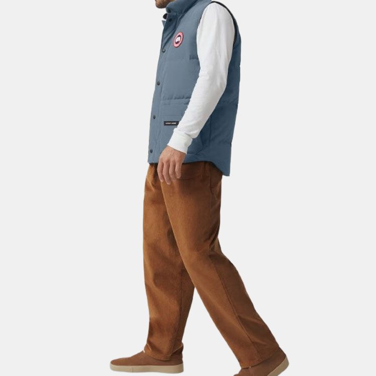 Canada Goose Freestyle Series Waterproof Single-Breasted Stand Collar Zipper Logo Patch Lightweight Duck Down Vest Unisex vest 4154M-222