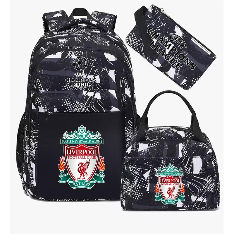 3-teiliges Schulrucksack-Set für Schüler Große Kapazität Oxford-Stoff Schultasche mit Schultergurt und Federmäppchen