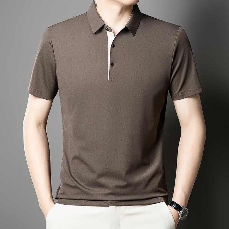 Top Grade Designer Brand Polo Shirt Men Summer New High Short Sleeve Regular Casual Simple Solid Tops Fashions Mens Clothes 2026