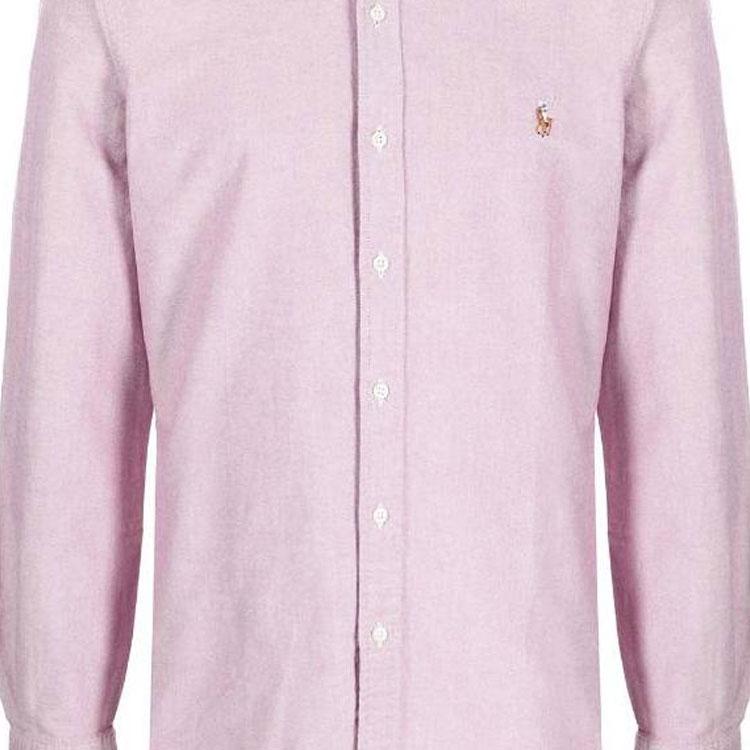 Polo Ralph Lauren Solid Color Single-Breasted Shirt Men Shirts Pink 710852660001001