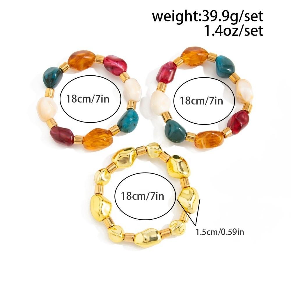 Multi Color Gradient Hue Bracelet Gradient Hue Stackable Wrist Chain  Beach Vacation