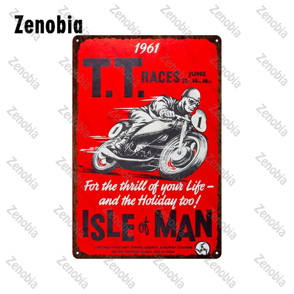 Motorräder Metallschilder Blechschild Ace Cafe London Straßenrennen Wandaufkleber Isle of Man TT Garage Bar Kneipe Heimwanddekoration