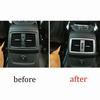 Air Outlet Vent Frame Cover Matte Silver 2016- For BMW X1 F48 Car Rear Seat