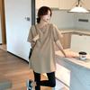 Rochie de Maternitate Trendy de Vară cu Mânecă Scurtă 2026 - Tricou Elegant care Acoperă Burta