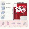 Dr Pepper Flannel Blanket Multipurpose Soft Office Bedding Blanket PlushThin Quilt Holiday Gift