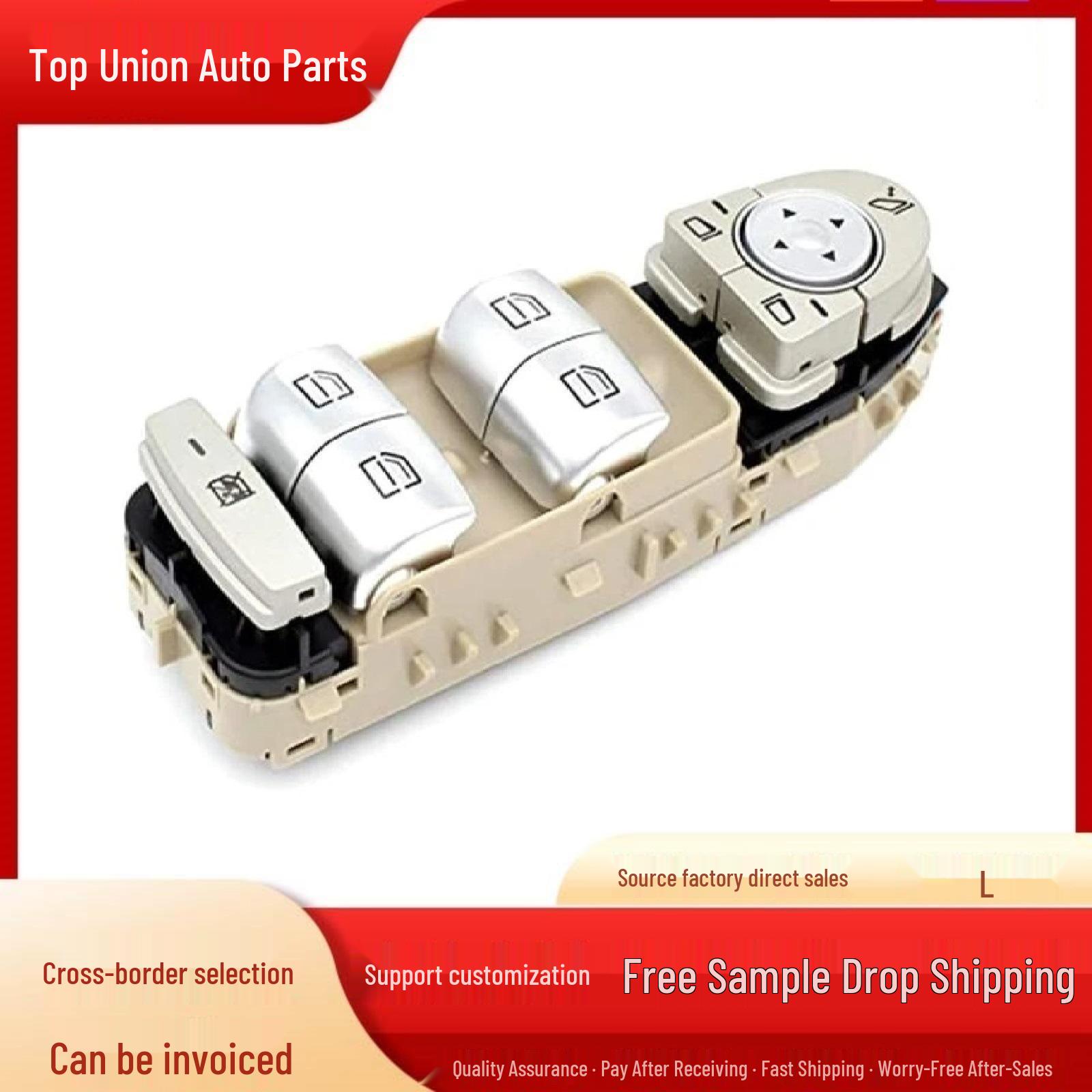 Beige Power Window Master Switch for 2013-2020 Mercedes-Benz S-Class W222 Electric