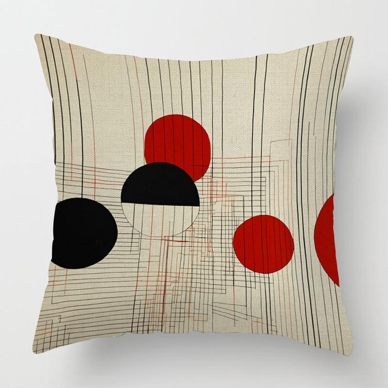 Home Decor Abstract Art Inspired Digital Print Pillowcases Pattern Cushion Cover Suitable for Sofa Bedroom Car Pillow Cover